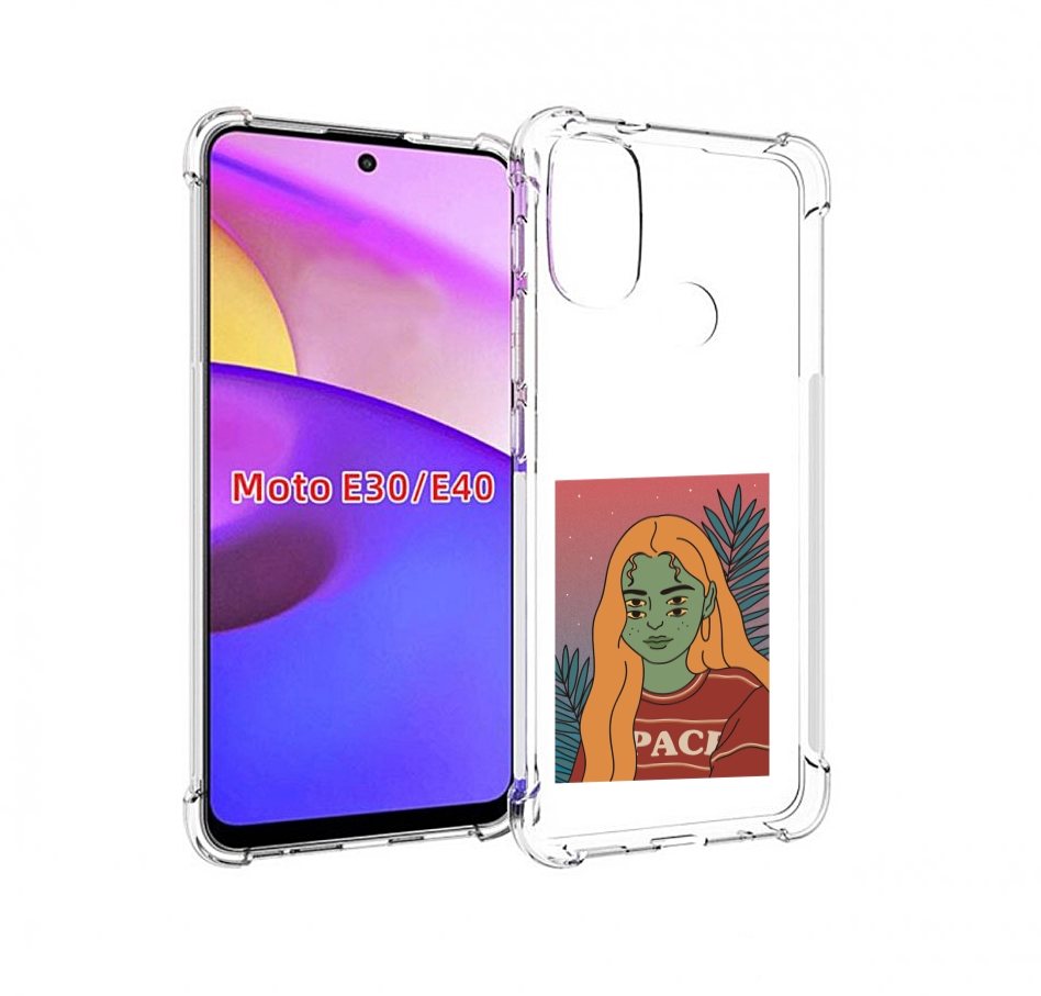 

Чехол бампер MyPads четырехглазая девушка женский для Motorola M, Прозрачный, Tocco