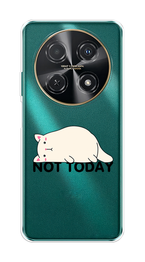 

Чехол на Huawei Nova 12i "Cat not today", Белый;розовый;черный, 6123950-1