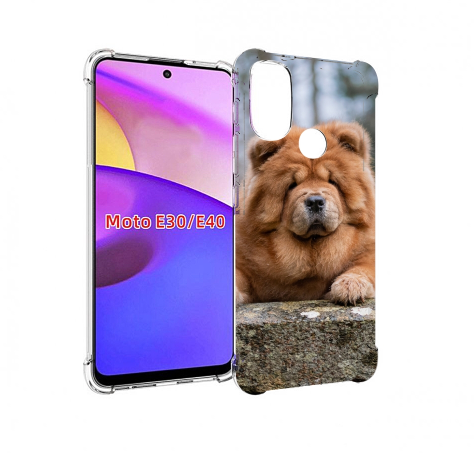

Чехол бампер MyPads чау чау для Motorola Moto E30., Прозрачный, Tocco