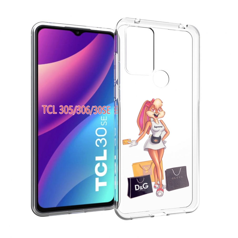 

Чехол MyPads модница-зайка женский для TCL 30SE/305/306/30E, Tocco