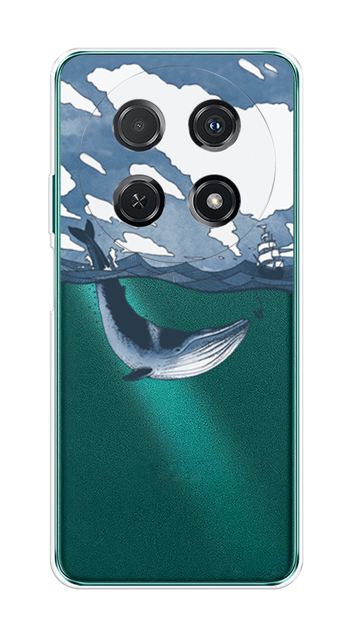 

Чехол на Huawei Nova 12i "Большой кит", Синий, 6123950-1