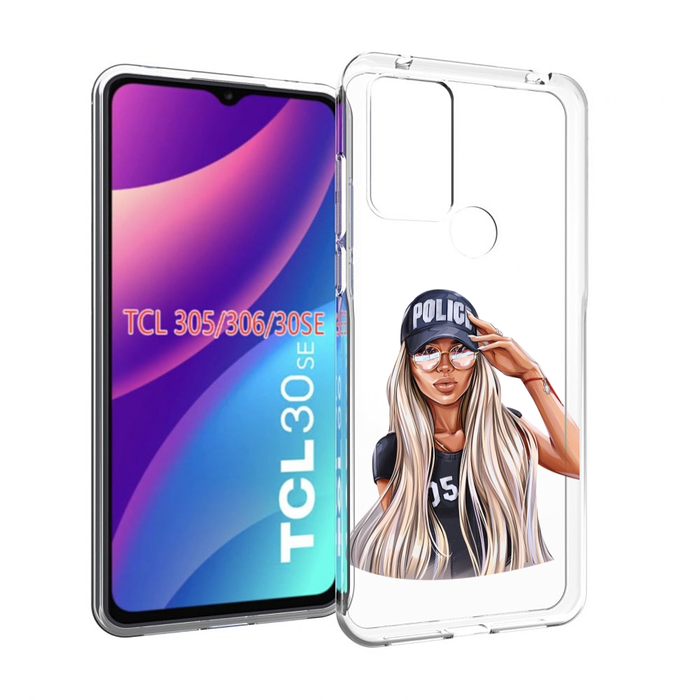 

Чехол MyPads модная-девушка-арт женский для TCL 30SE/305/306/30E, Tocco