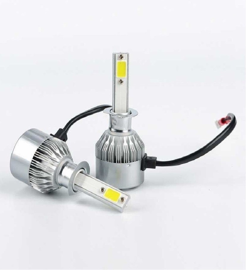 H1 лампа светодиодная ABC для авто 2шт. LED C6 (ярче ксенона) 12/24V 6000K 3800Lm   /B0