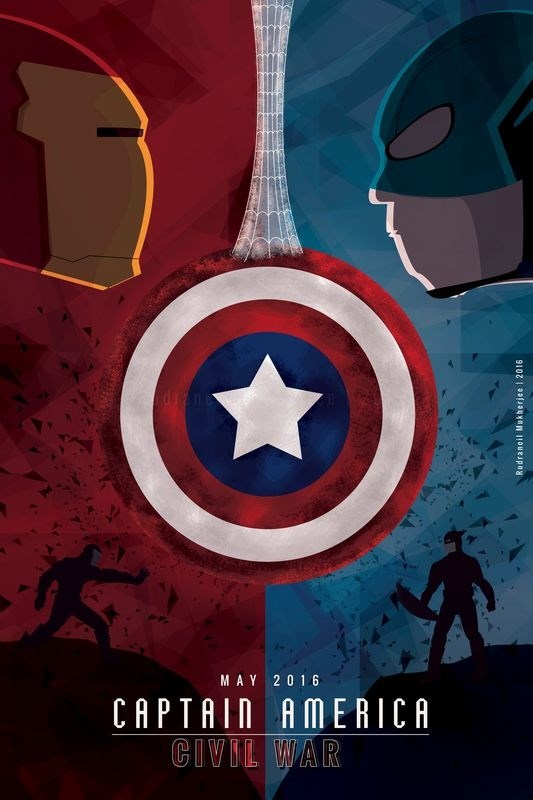 

Постер к фильму "Первый мститель: Противостояние" (Captain America Civil War) A3