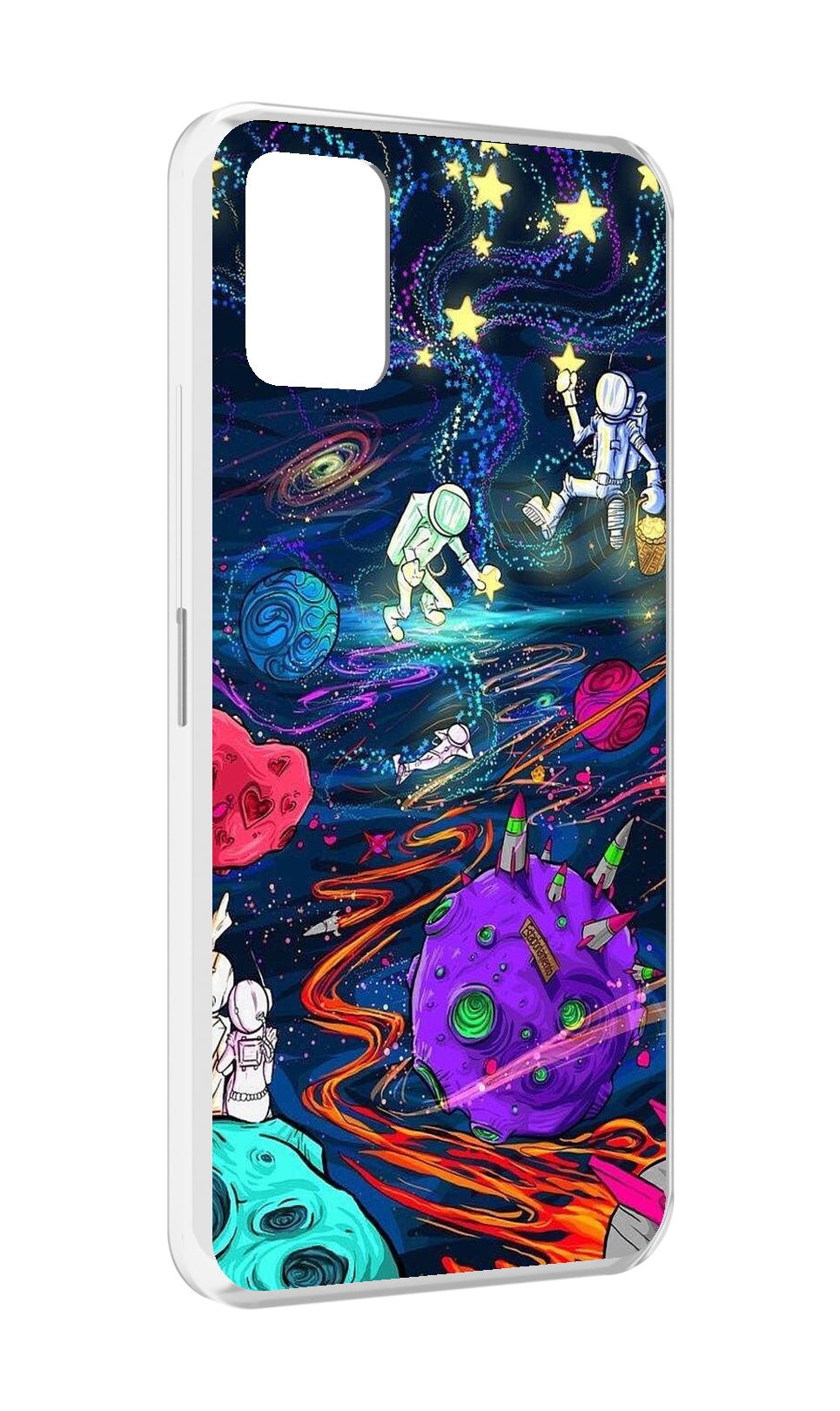 

Чехол MyPads красочный космос для Umidigi Power 5, Прозрачный, Tocco