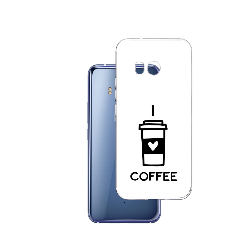 

Чехол MyPads Tocco для HTC U11 Я люблю кофе, Прозрачный, Tocco