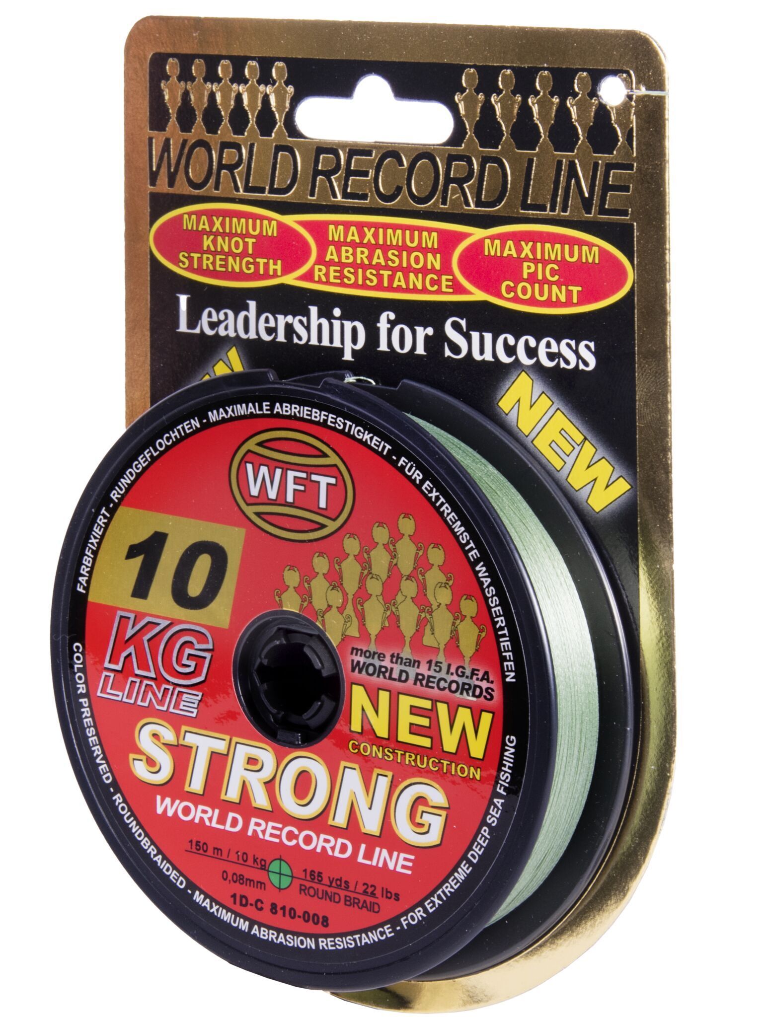 Рыболовная леска WFT Kg Strong 150 м, 0.08 мм Green