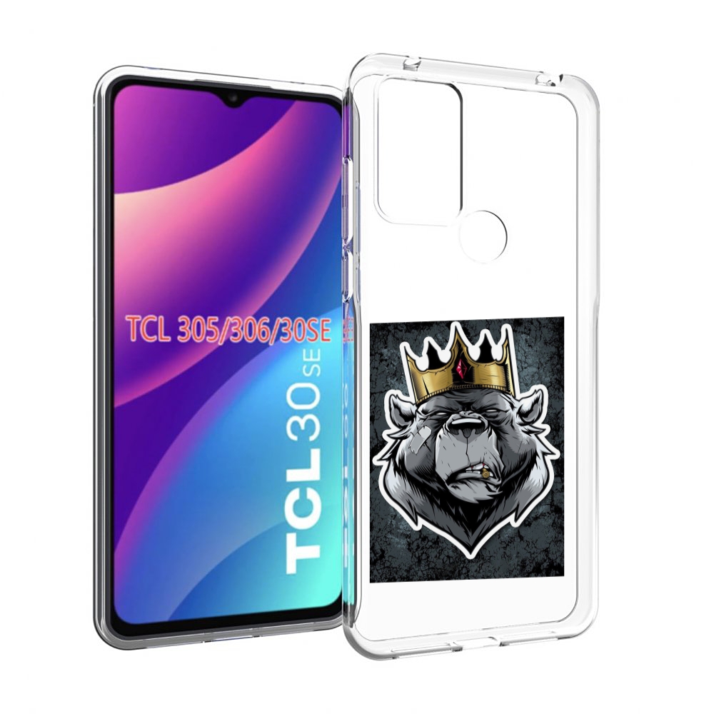 

Чехол MyPads медведь с короной для TCL 30SE/305/306/30E, Tocco