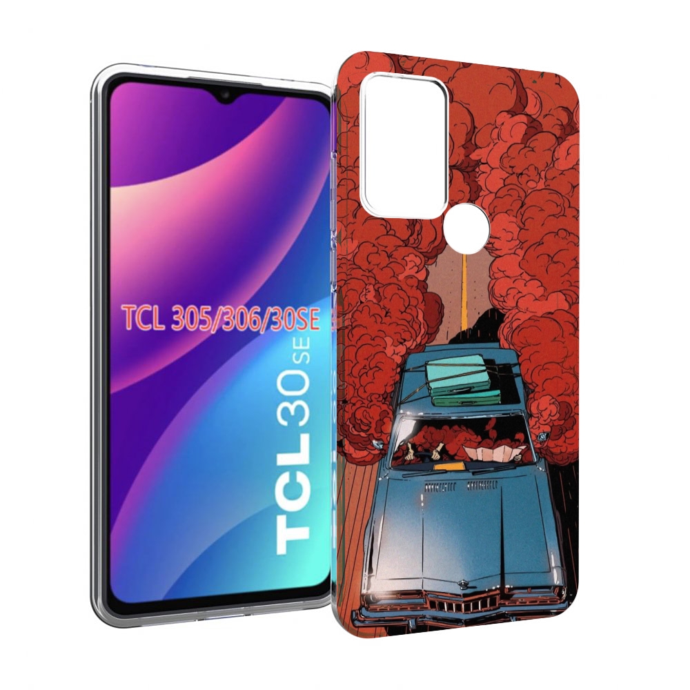 

Чехол MyPads машина мчится с дымком для TCL 30SE / TCL 305 / TCL 306 / TCL 30E, Tocco