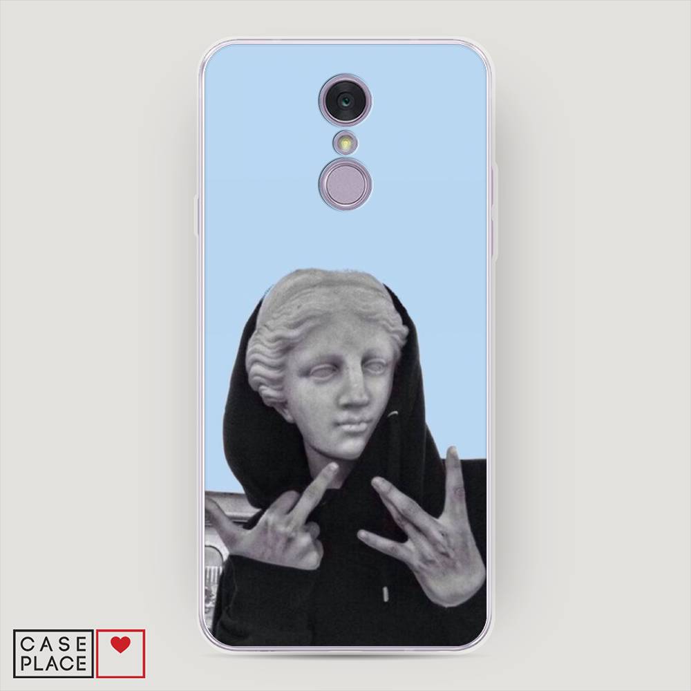 

Чехол Awog на LG Q7 (Plus, Alpha) "SWAG статуя", Голубой, 83550-9