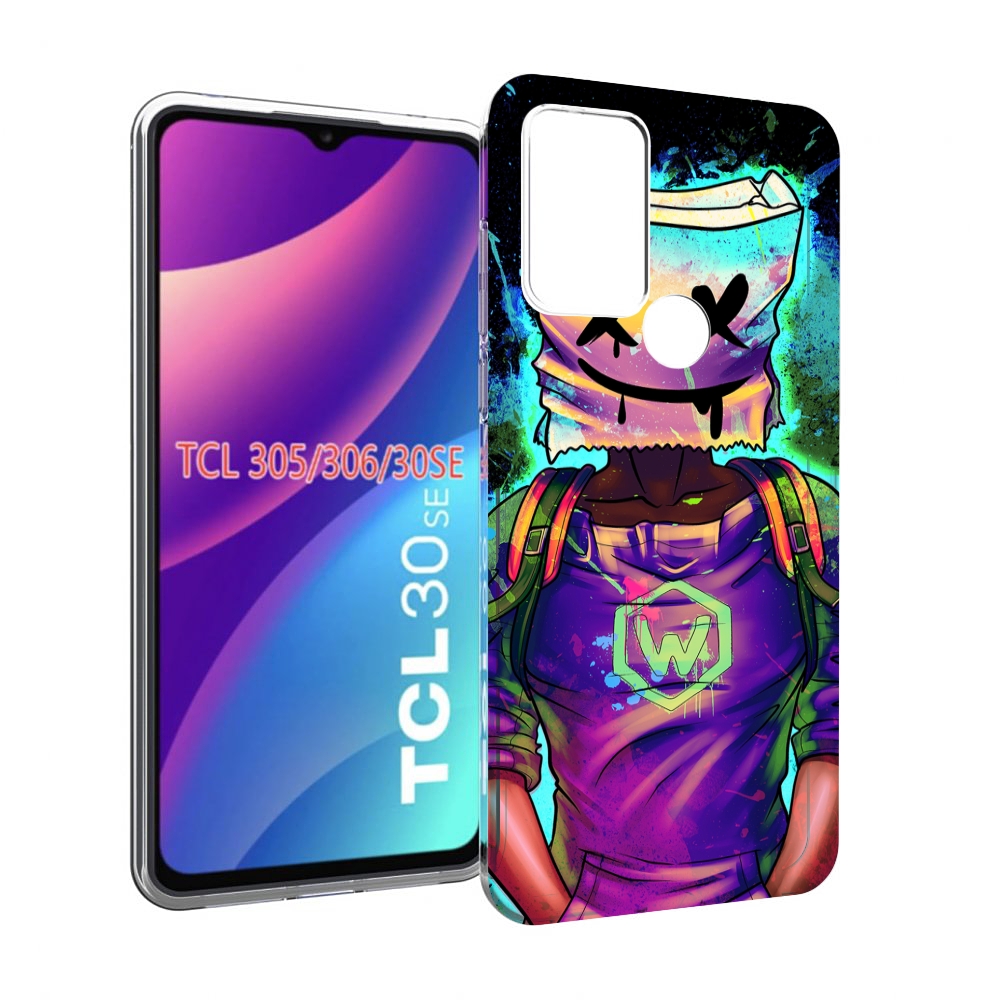 

Чехол MyPads маршмеллоу-глитч для TCL 30SE/305/306/30E, Tocco