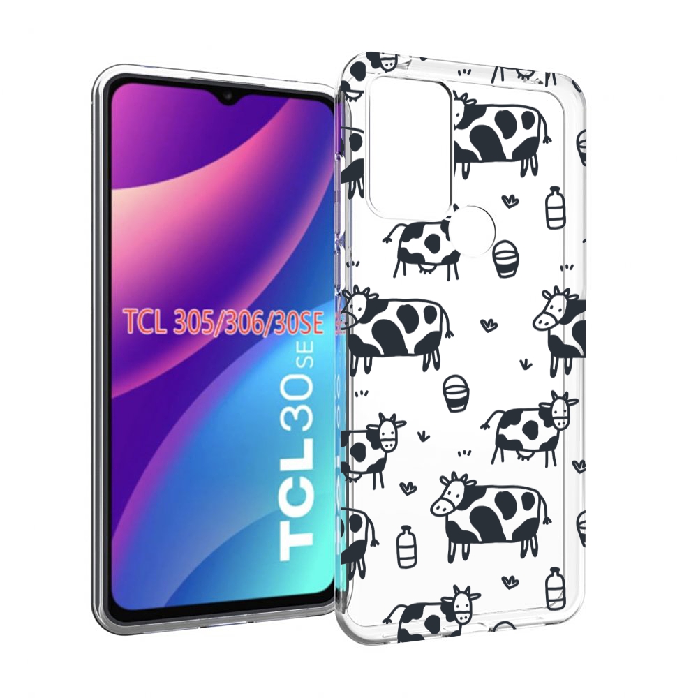 

Чехол MyPads маленькие-коровки для TCL 30SE/305/306/30E, Tocco