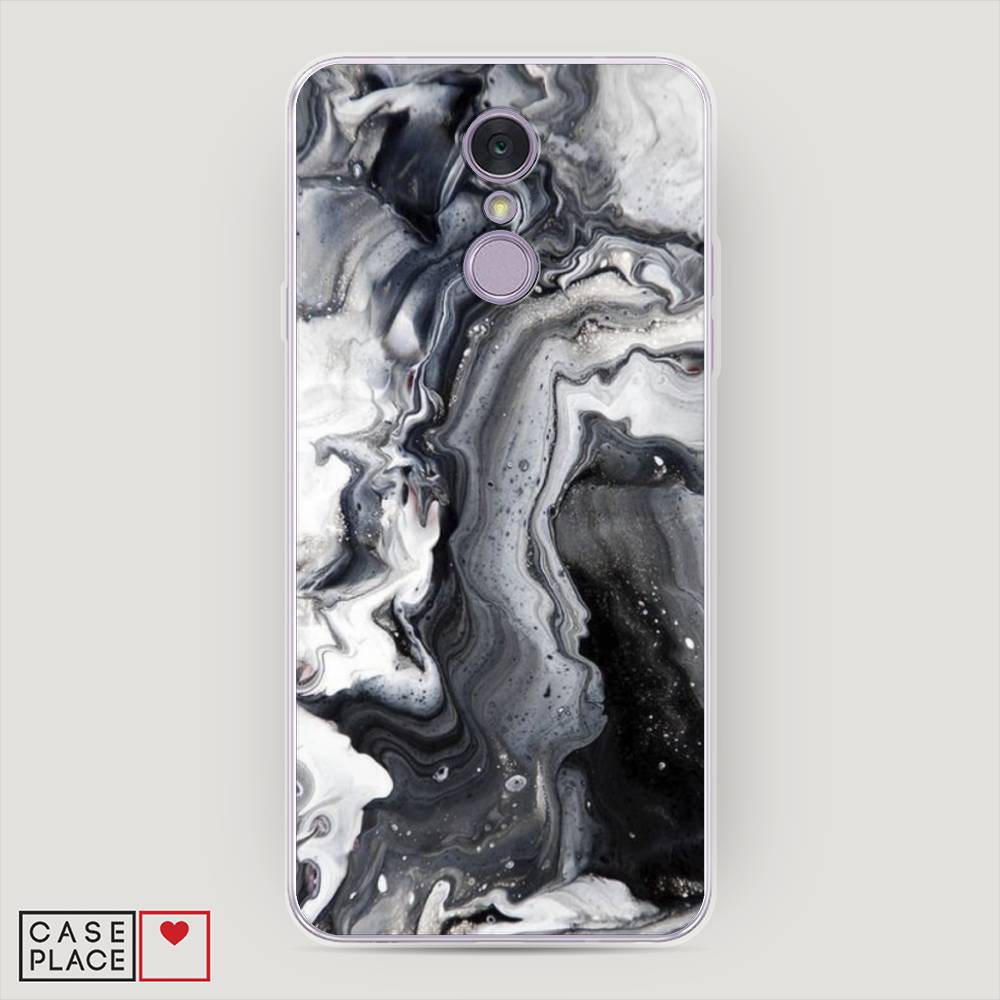 

Чехол Awog на LG Q7 (Plus, Alpha) "Бело-черные сложные полосы", Серый;серебристый;белый, 83550-3