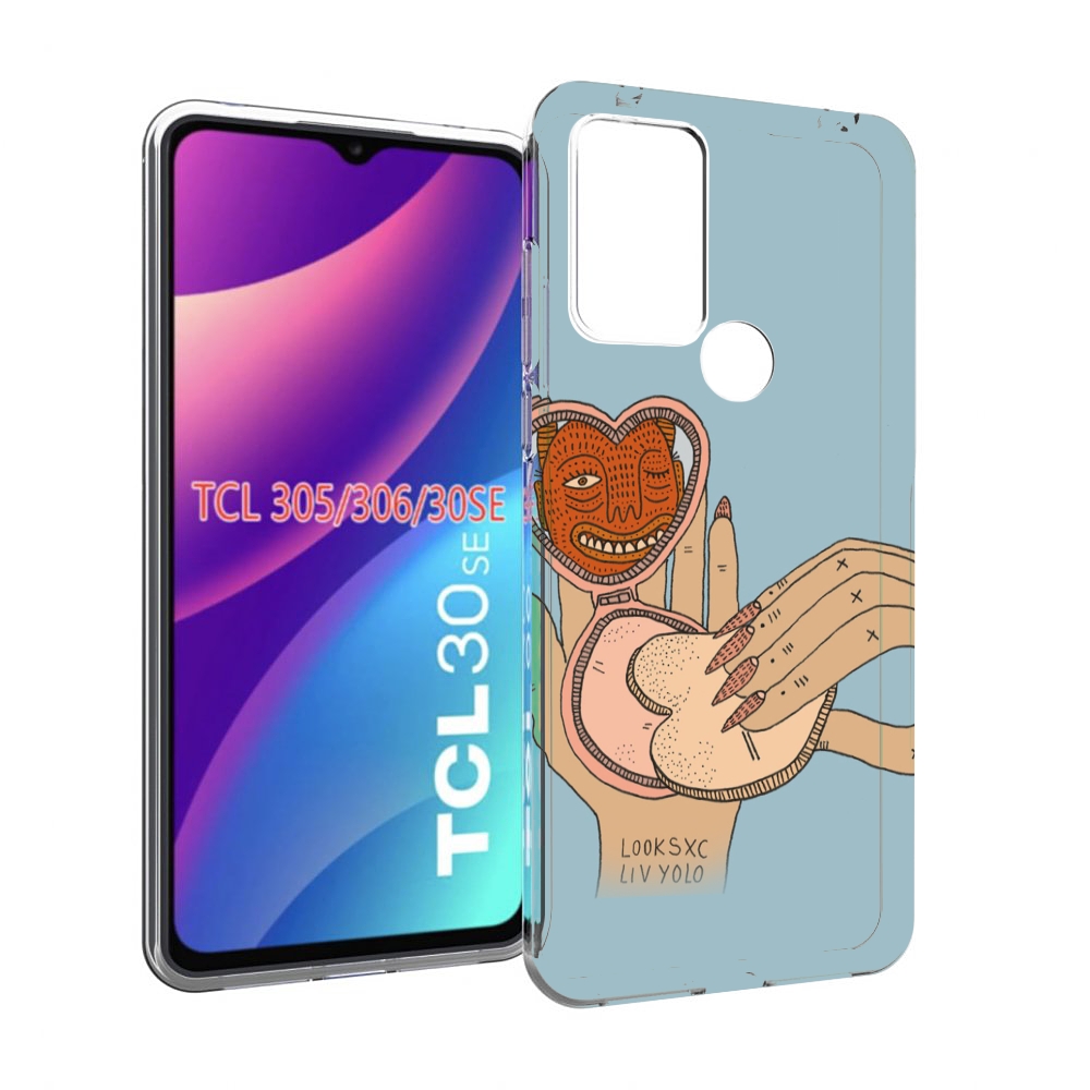 

Чехол MyPads макияж картинка женский для TCL 30SE/305/306/30E, Tocco
