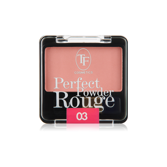 фото Румяна с кистью triumph perfect powder rouge 03 розовый лед tf cosmetics