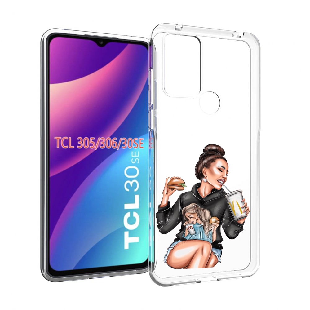 

Чехол MyPads любительница-макдональдс женский для TCL 30SE/305/306/30E, Tocco