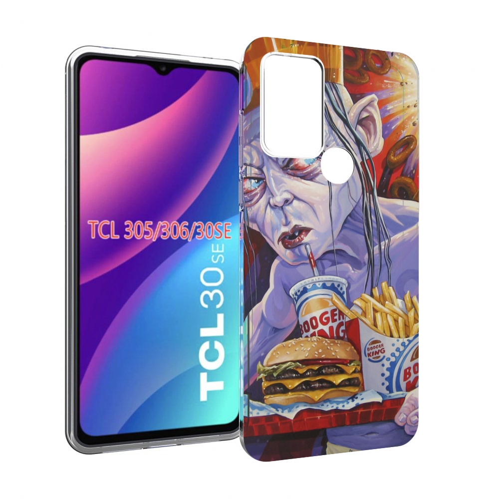 

Чехол MyPads любитель бургер кинга для TCL 30SE/305/306/30E, Tocco