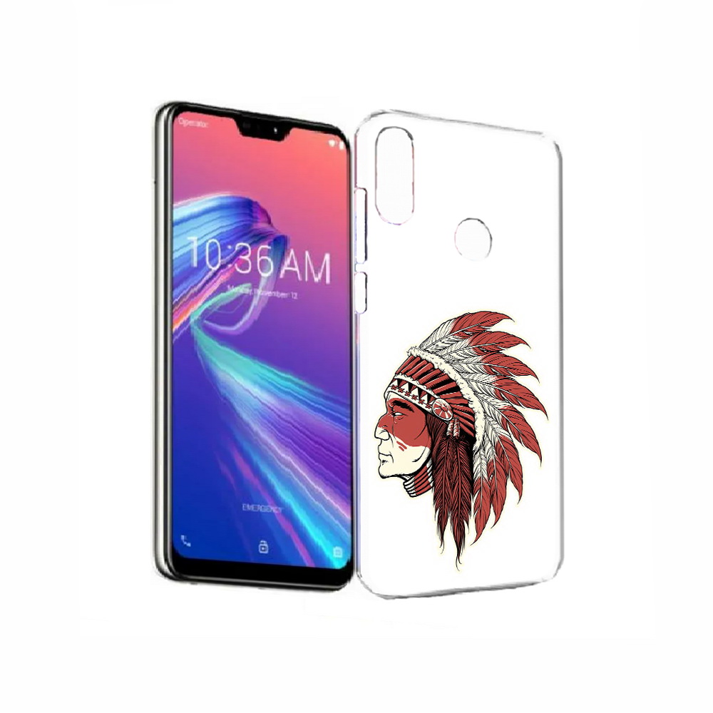 

Чехол MyPads Tocco для Asus ZenFone Max Pro (M2) (ZB631KL) красный индеец, Прозрачный, Tocco