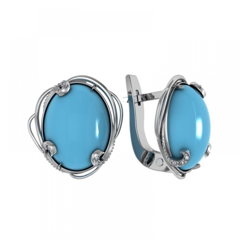 

Серьги из серебра с агатом ПРИВОЛЖСКИЙ ЮВЕЛИР 351303-AG15FA11, 351303-AG15FA11