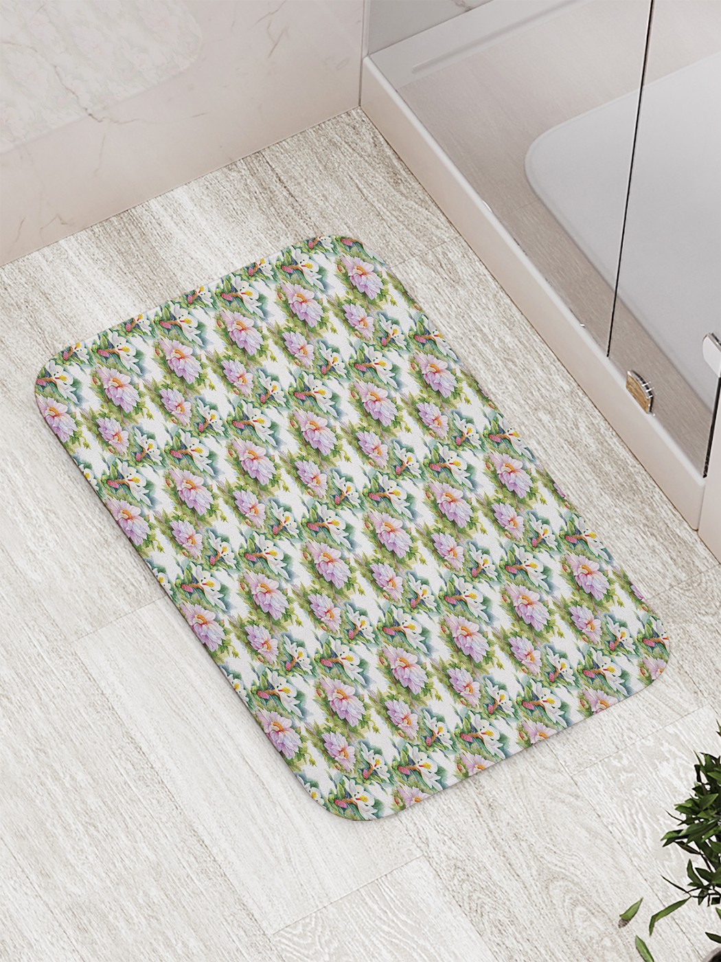 

Коврик противоскользящий для ванной, сауны, бассейна, 77х52 см bath_72303 JoyArty