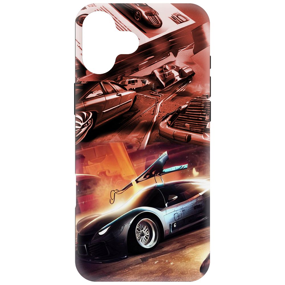 

Чехол-накладка Krutoff Soft Case Автодинамика для iPhone 16 Plus черный