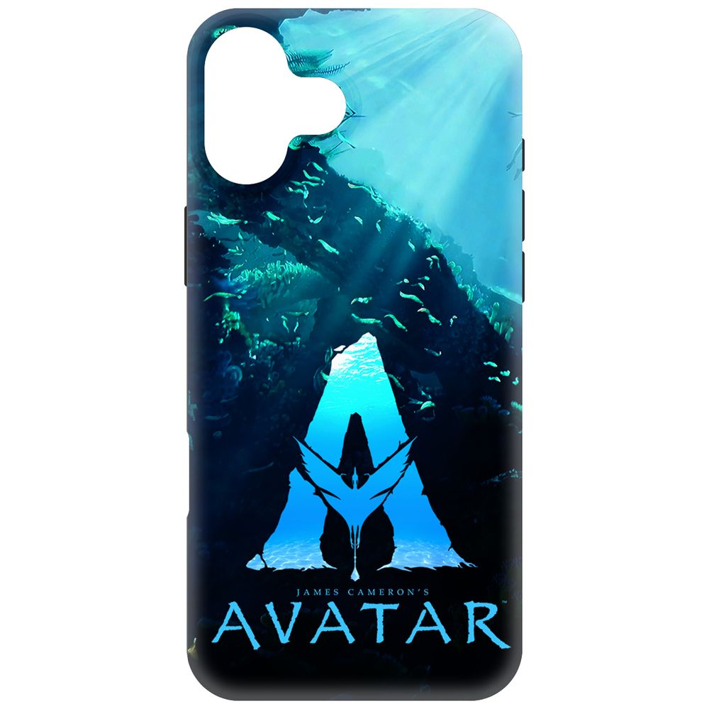

Чехол-накладка Krutoff Soft Case Аватар - Цветное лого для iPhone 16 Plus черный