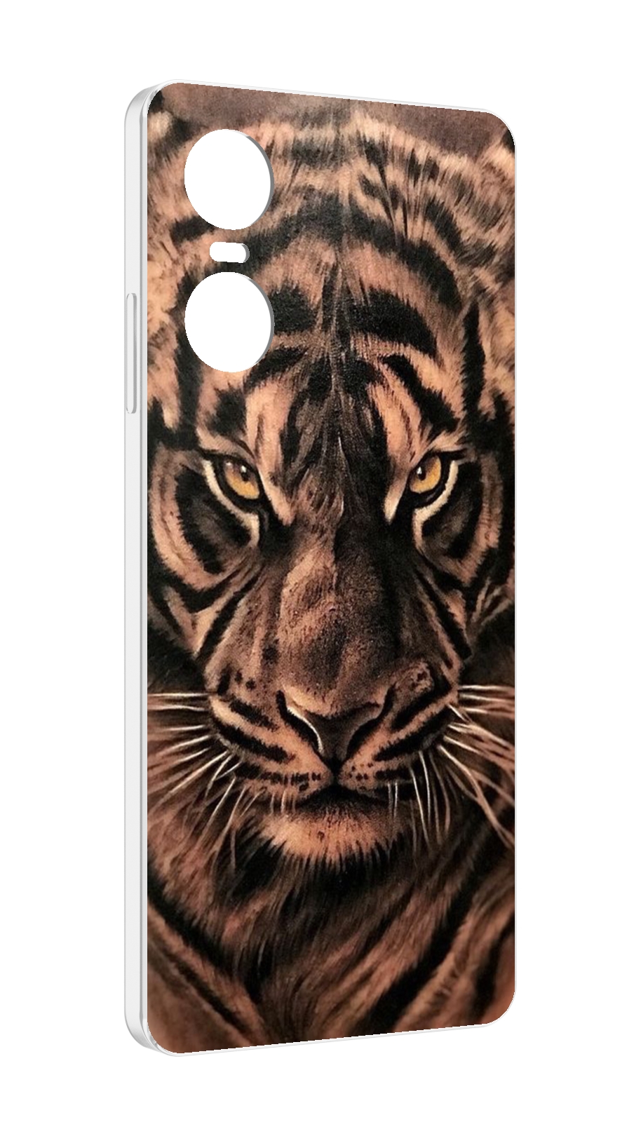 

Чехол MyPads злой-большой-тигр для Tecno Pop 6 Pro, Прозрачный, Tocco