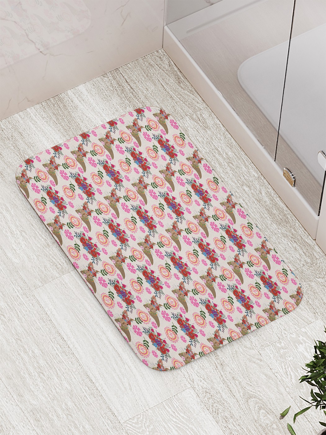 

Коврик противоскользящий для ванной, сауны, бассейна, 77х52 см bath_72276 JoyArty