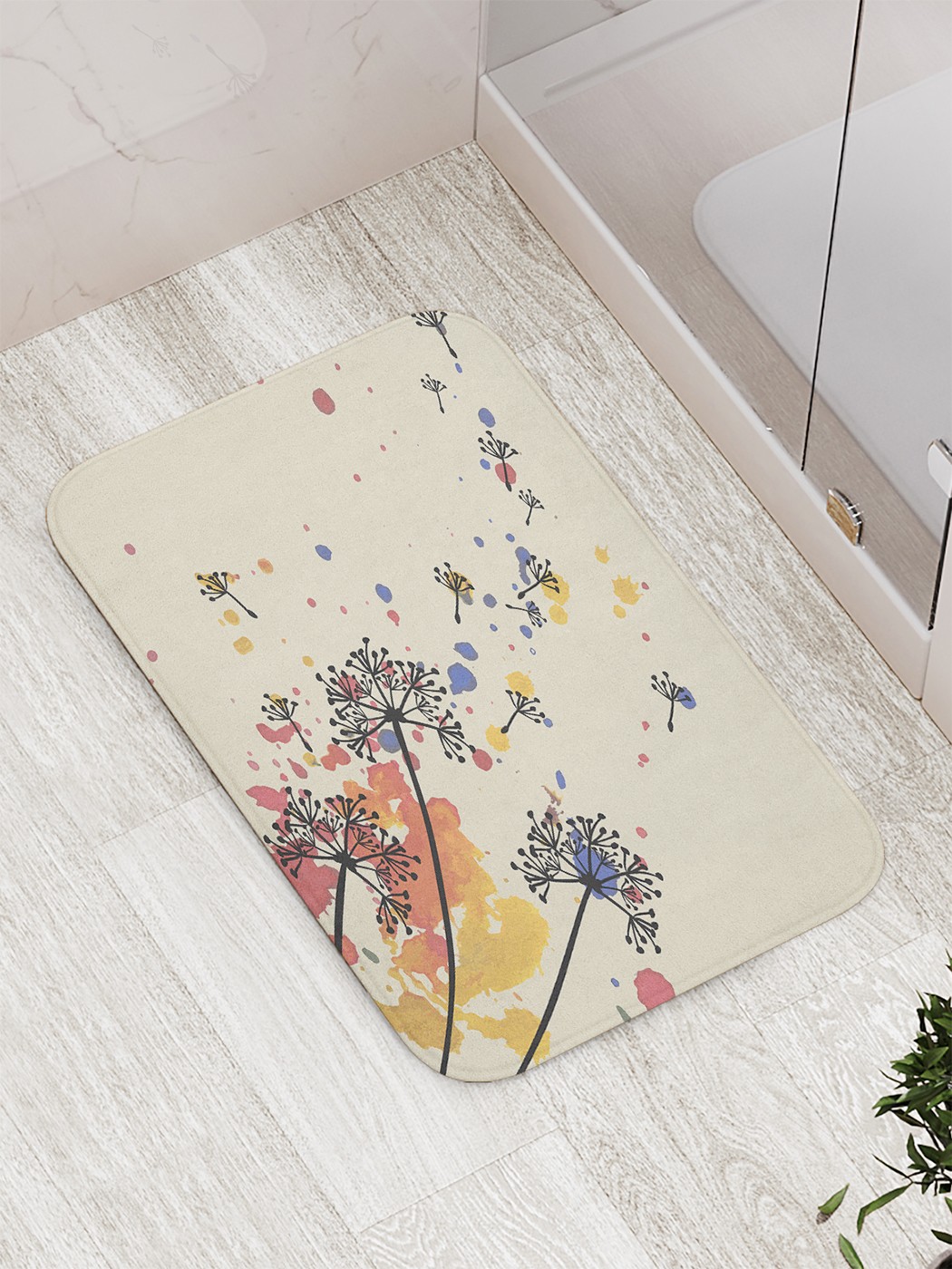 

Коврик противоскользящий для ванной, сауны, бассейна, 77х52 см bath_72259 JoyArty