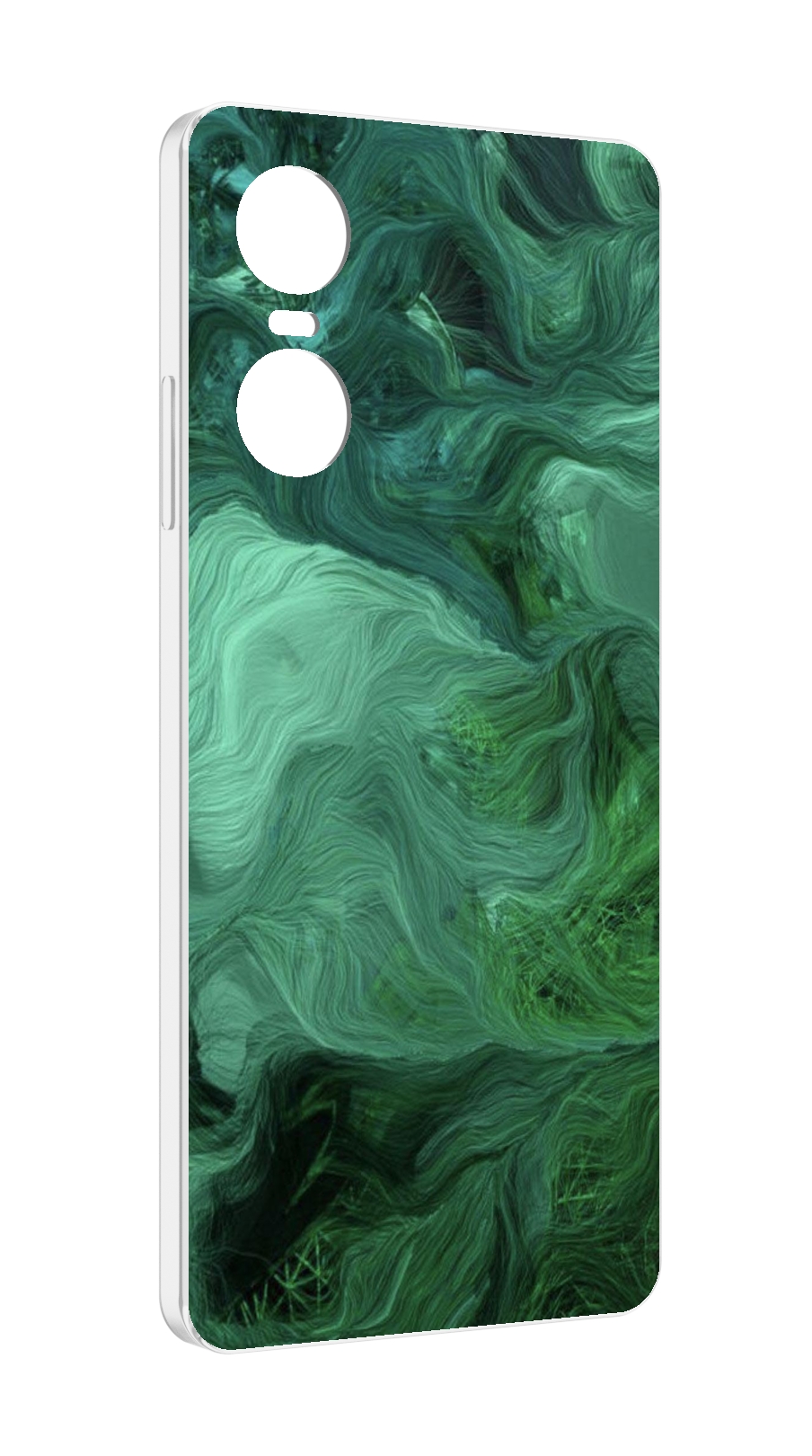 

Чехол MyPads зеленые нити для Tecno Pop 6 Pro, Прозрачный, Tocco