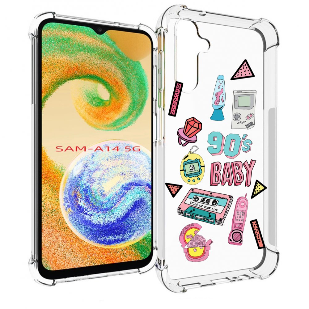 

Чехол MyPads гаджеты-90х для Samsung Galaxy A14 5G, Прозрачный, Tocco