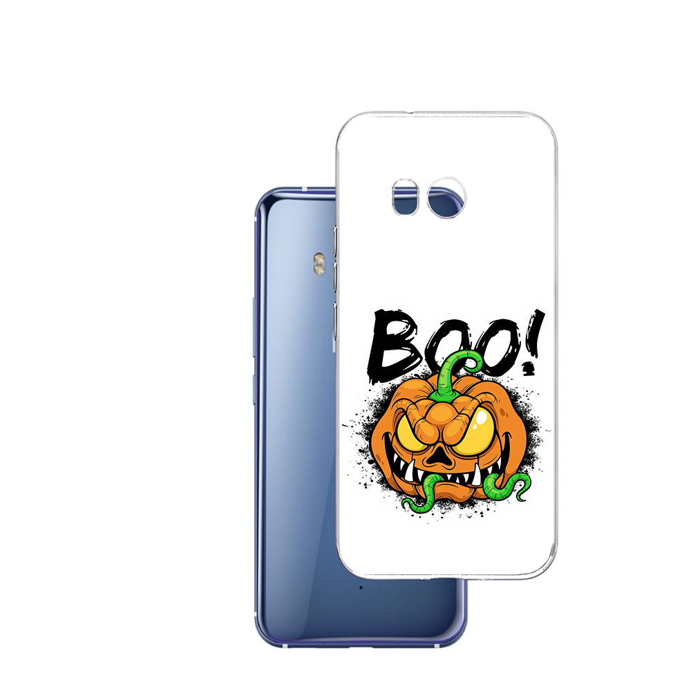 

Чехол MyPads Tocco для HTC U11 Хэллоуин бу, Прозрачный, Tocco
