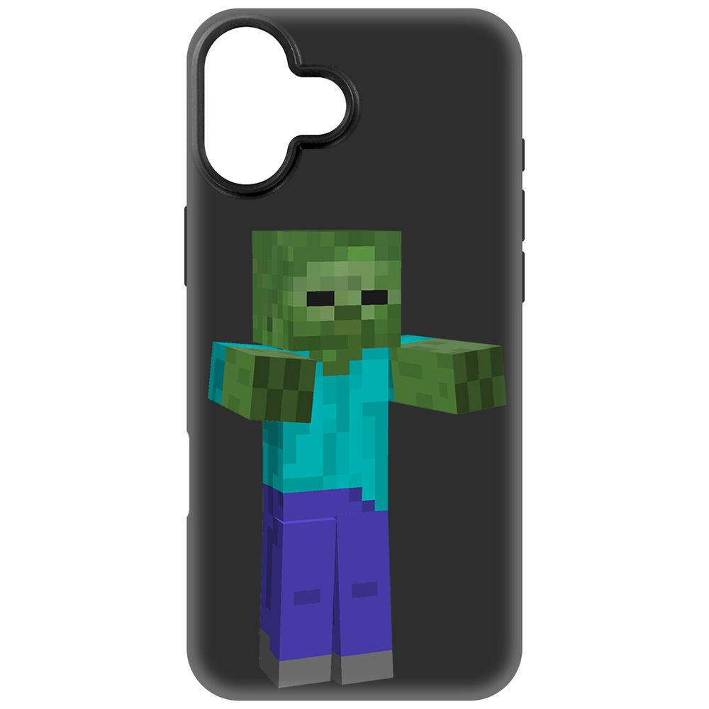 

Чехол-накладка Krutoff Soft Case Minecraft-Гигант для iPhone 16 Plus черный