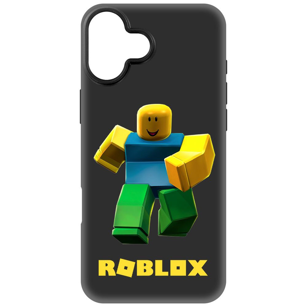 

Чехол-накладка Krutoff Soft Case Roblox-Классический Нуб для iPhone 16 Plus черный