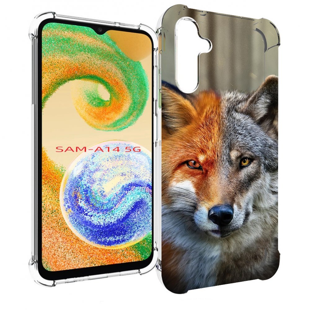 

Чехол MyPads волк-лиса для Samsung Galaxy A14 5G, Прозрачный, Tocco