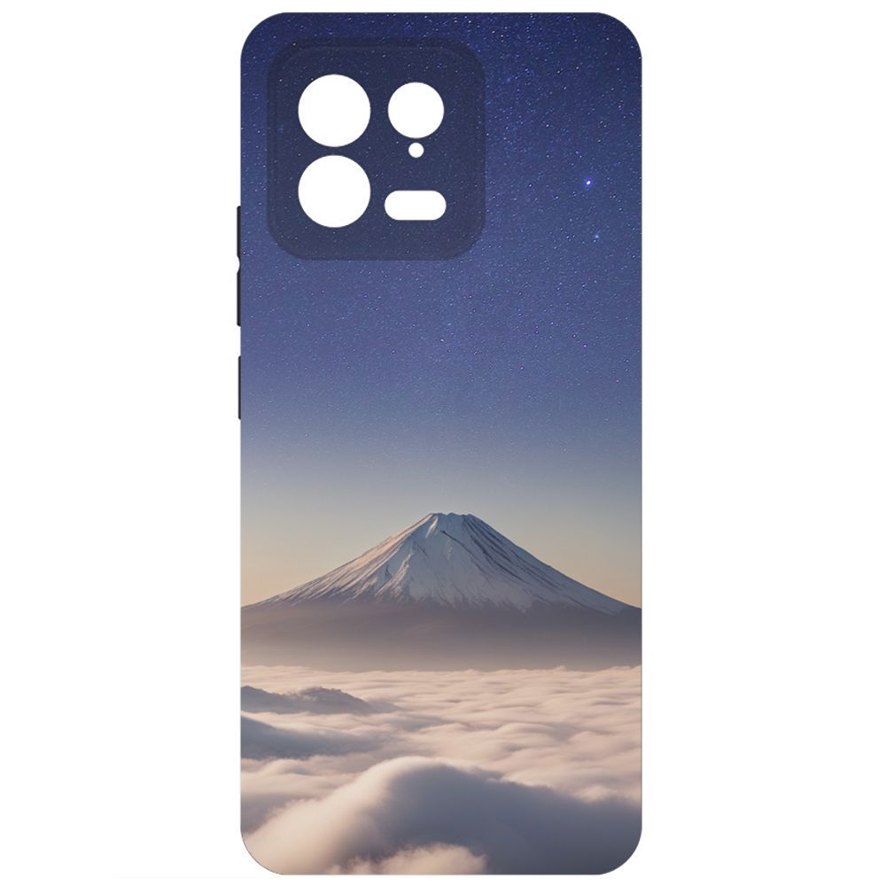 

Чехол-накладка Krutoff Soft Case Япония, Фудзияма для Xiaomi 13 черный