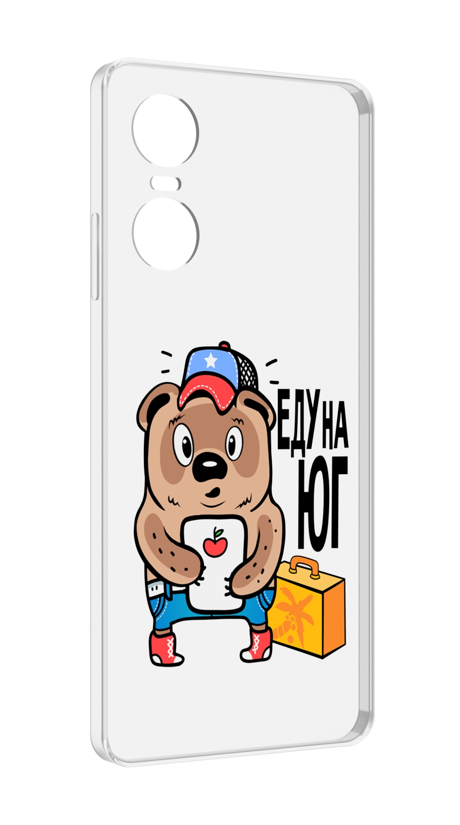 

Чехол MyPads еду-на-юг для Tecno Pop 6 Pro, Прозрачный, Tocco