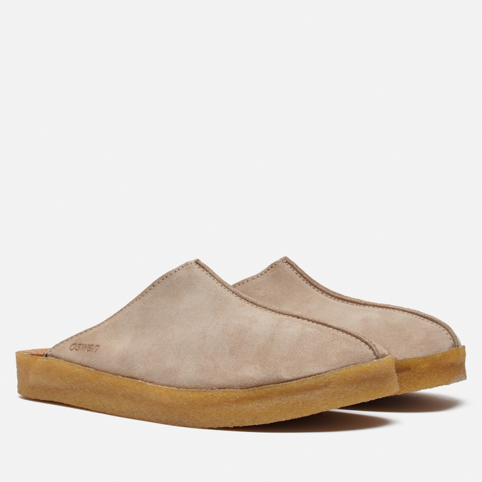 

Сабо унисекс Oswen Rhine Suede бежевые 46 EU, Rhine Suede