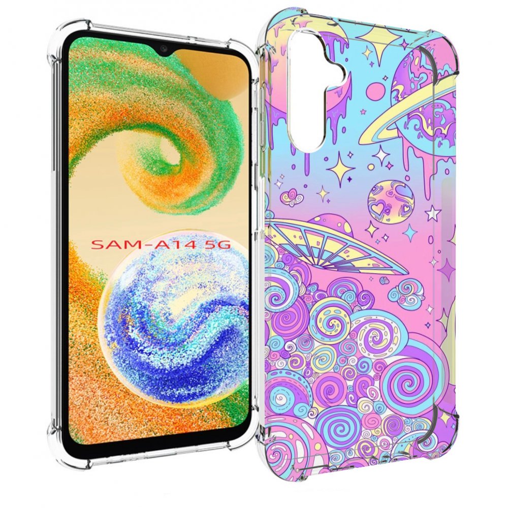 

Чехол MyPads ванильные планеты для Samsung Galaxy A14 5G, Прозрачный, Tocco