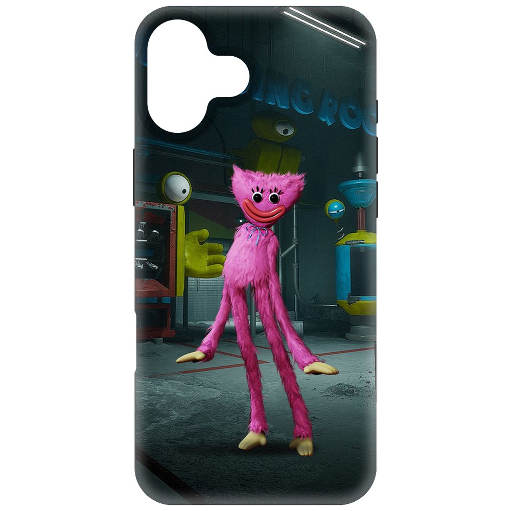 

Чехол-накладка Krutoff Soft Case Хаги Ваги - Киси Миси для iPhone 16 Plus черный