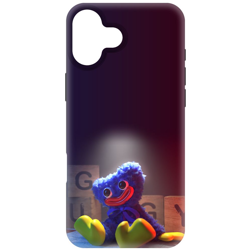 

Чехол-накладка Krutoff Soft Case Хаги Ваги игрушка для iPhone 16 Plus черный