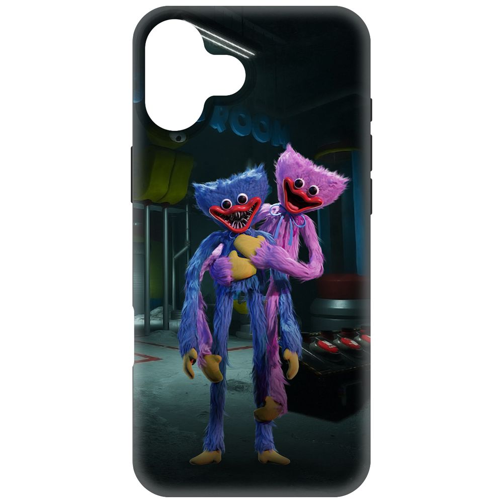 

Чехол-накладка Krutoff Soft Case Хаги Ваги и Киси Миси для iPhone 16 Plus черный