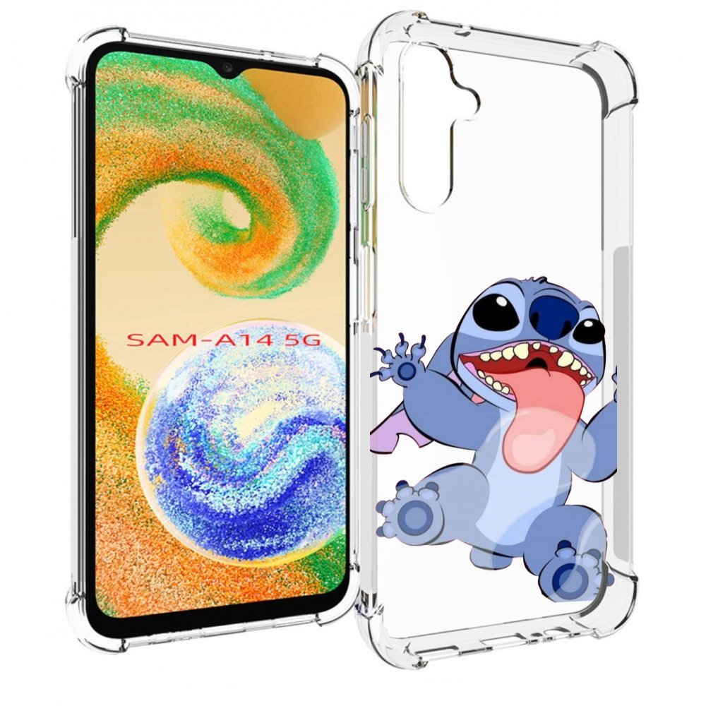 

Чехол MyPads большой-стич для Samsung Galaxy A14 5G, Прозрачный, Tocco