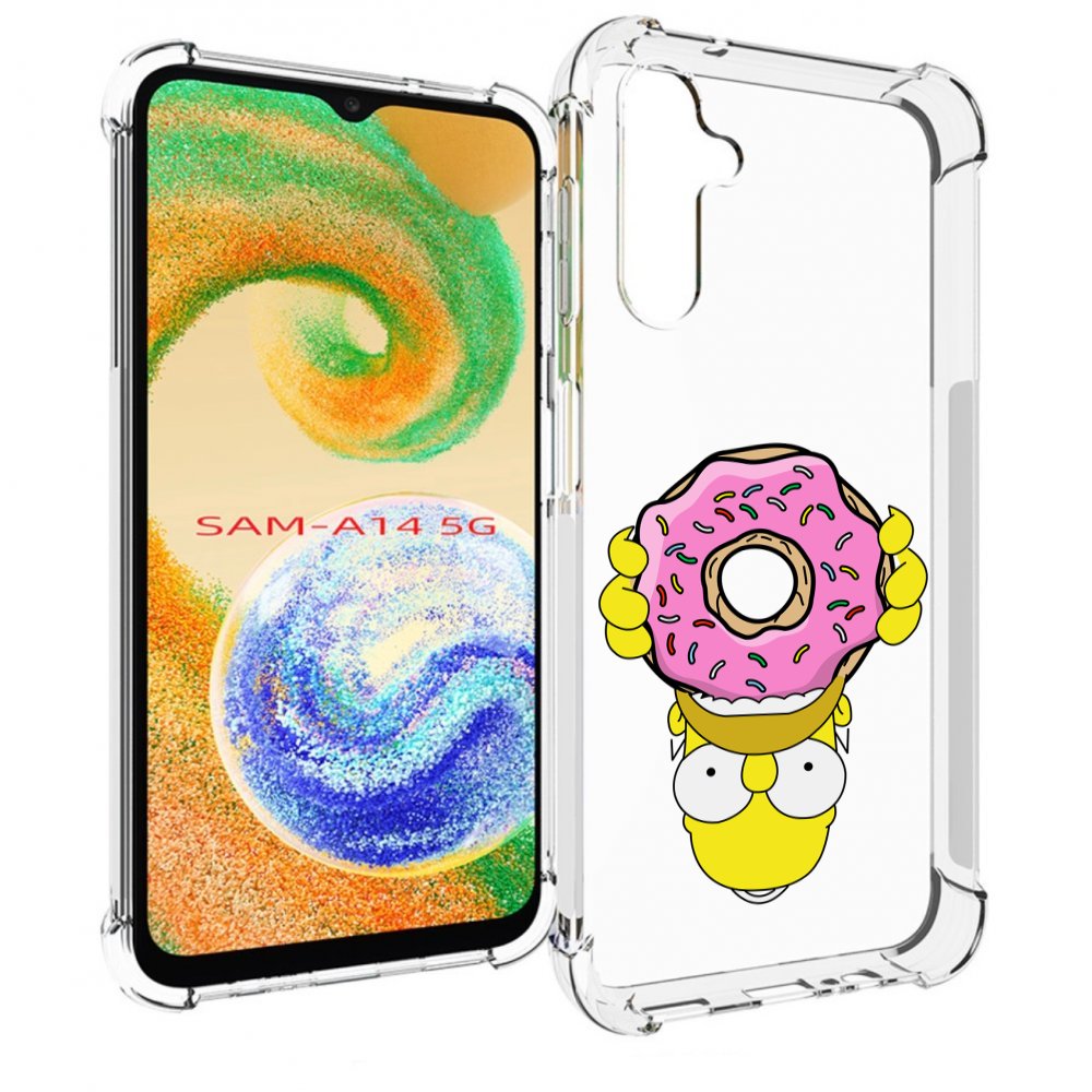 

Чехол MyPads большой-пончик для Samsung Galaxy A14 5G, Прозрачный, Tocco