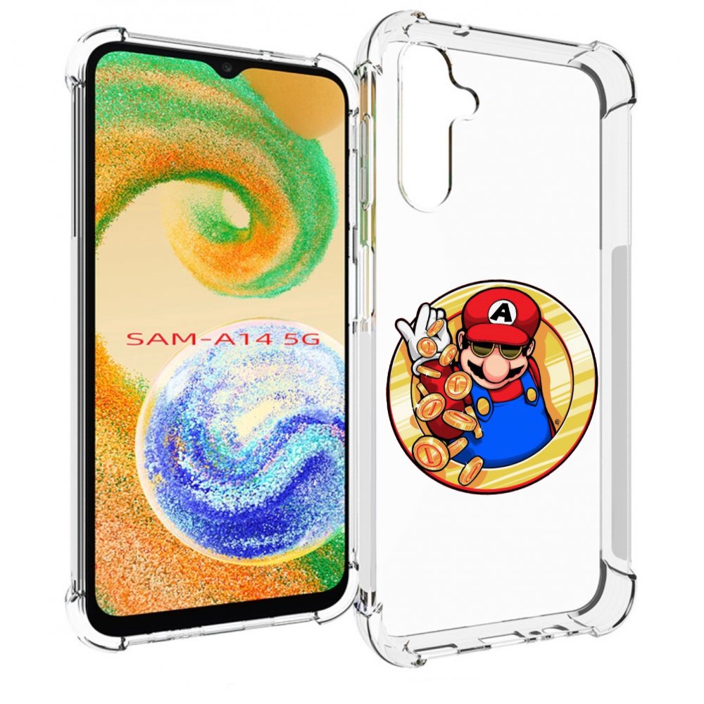 

Чехол MyPads богатый марио для Samsung Galaxy A14 5G, Прозрачный, Tocco