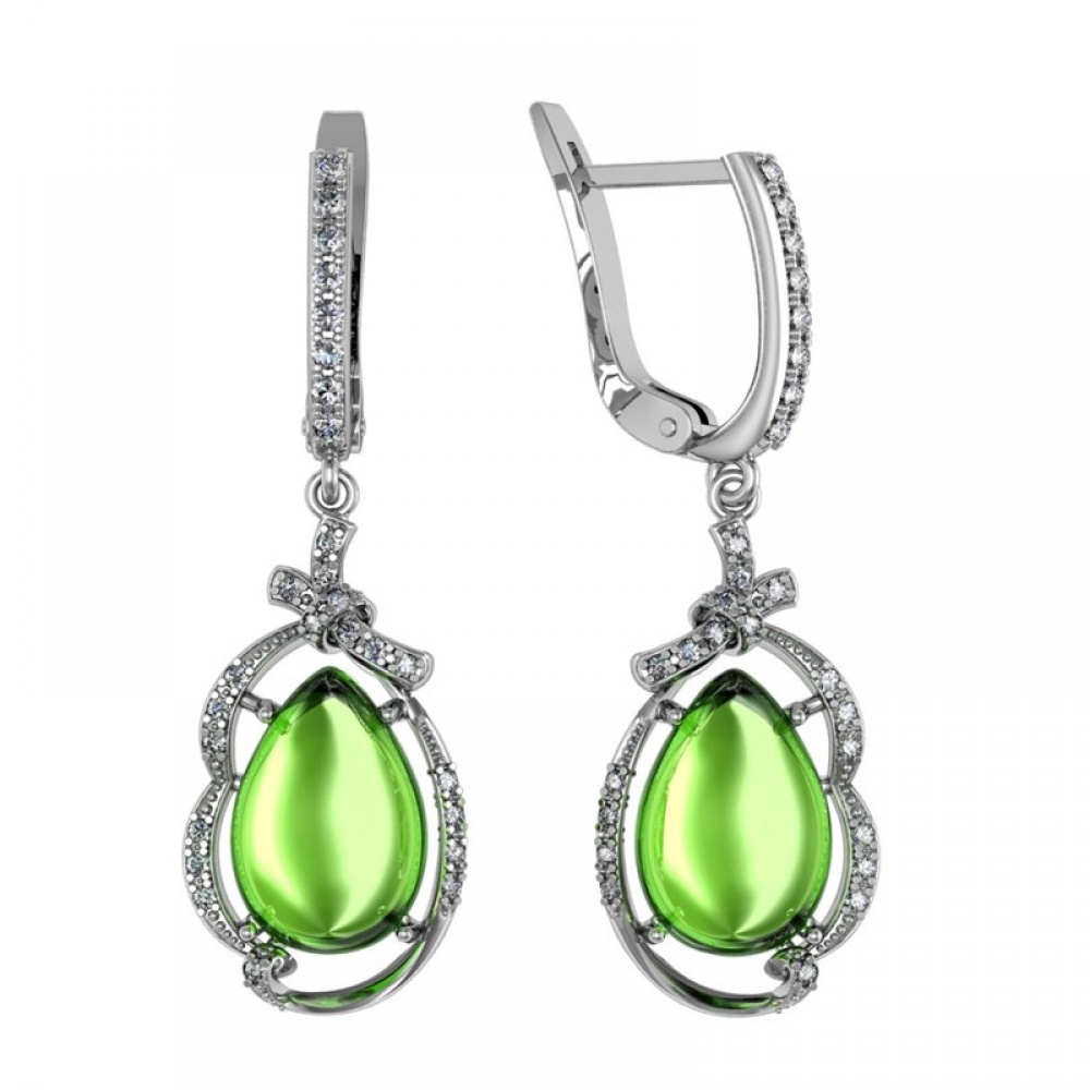 

Серьги из серебра с турмалином ПРИВОЛЖСКИЙ ЮВЕЛИР 361603-FA11TR, 361603-FA11TR