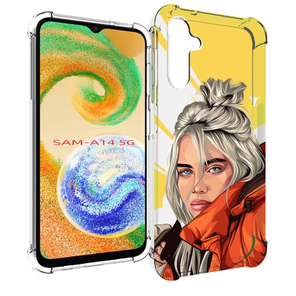 

Чехол MyPads билли-айлиш-в-куртке для Samsung Galaxy A14 5G, Прозрачный, Tocco