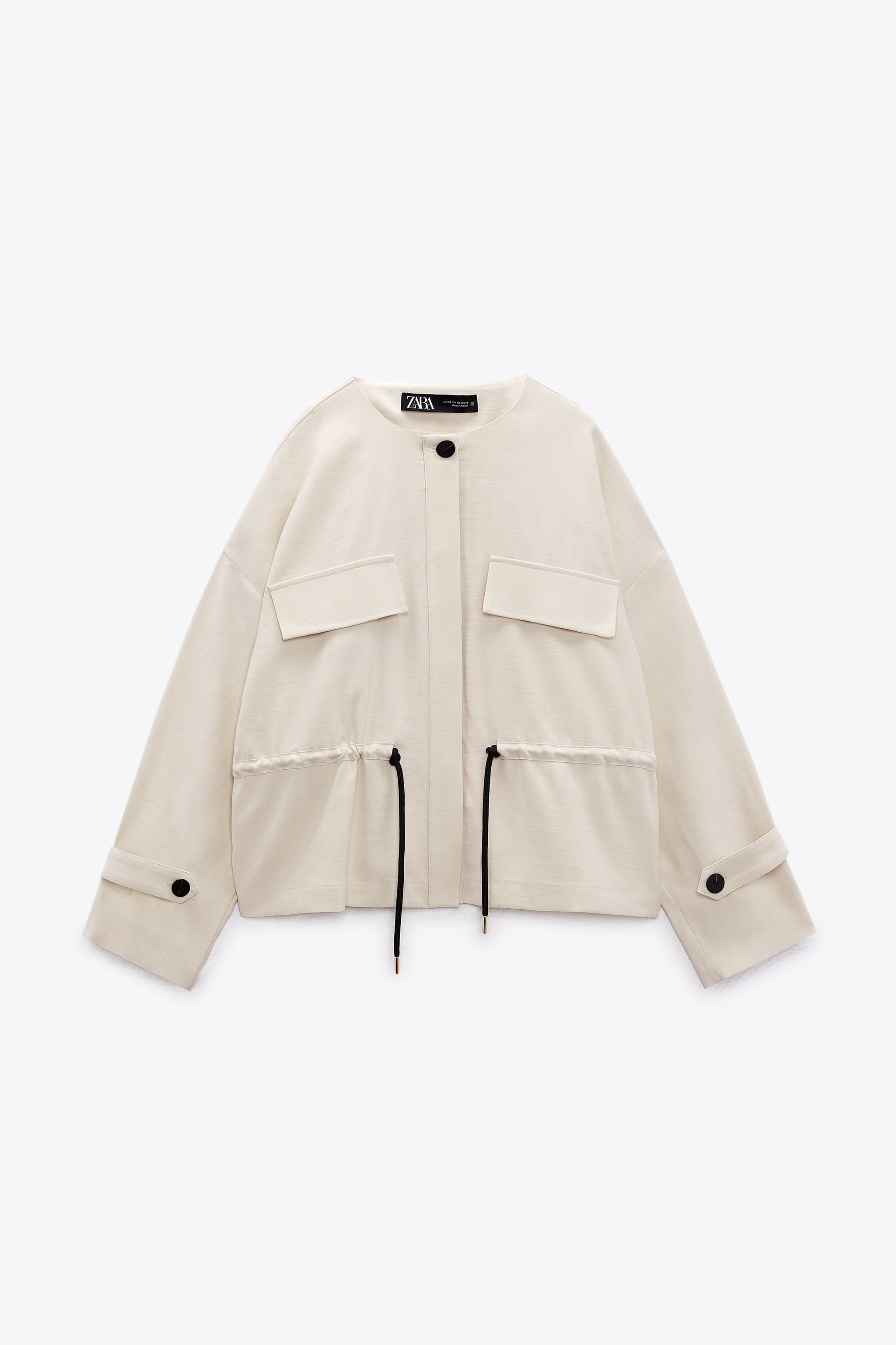 

Жакет женский ZARA 07484026 бежевый S (доставка из-за рубежа), 07484026