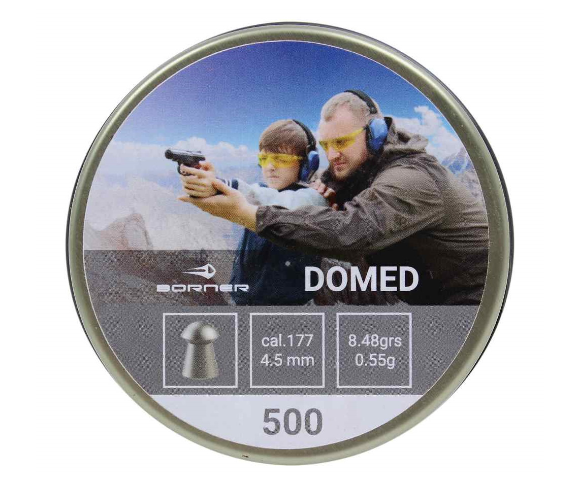 Пуля пневм Borner Domed 45 500 шт 055гр 30 шт в коробке 838₽