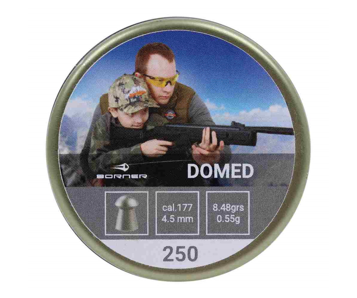 Пуля пневм Borner Domed 45 250 шт 055гр 570₽